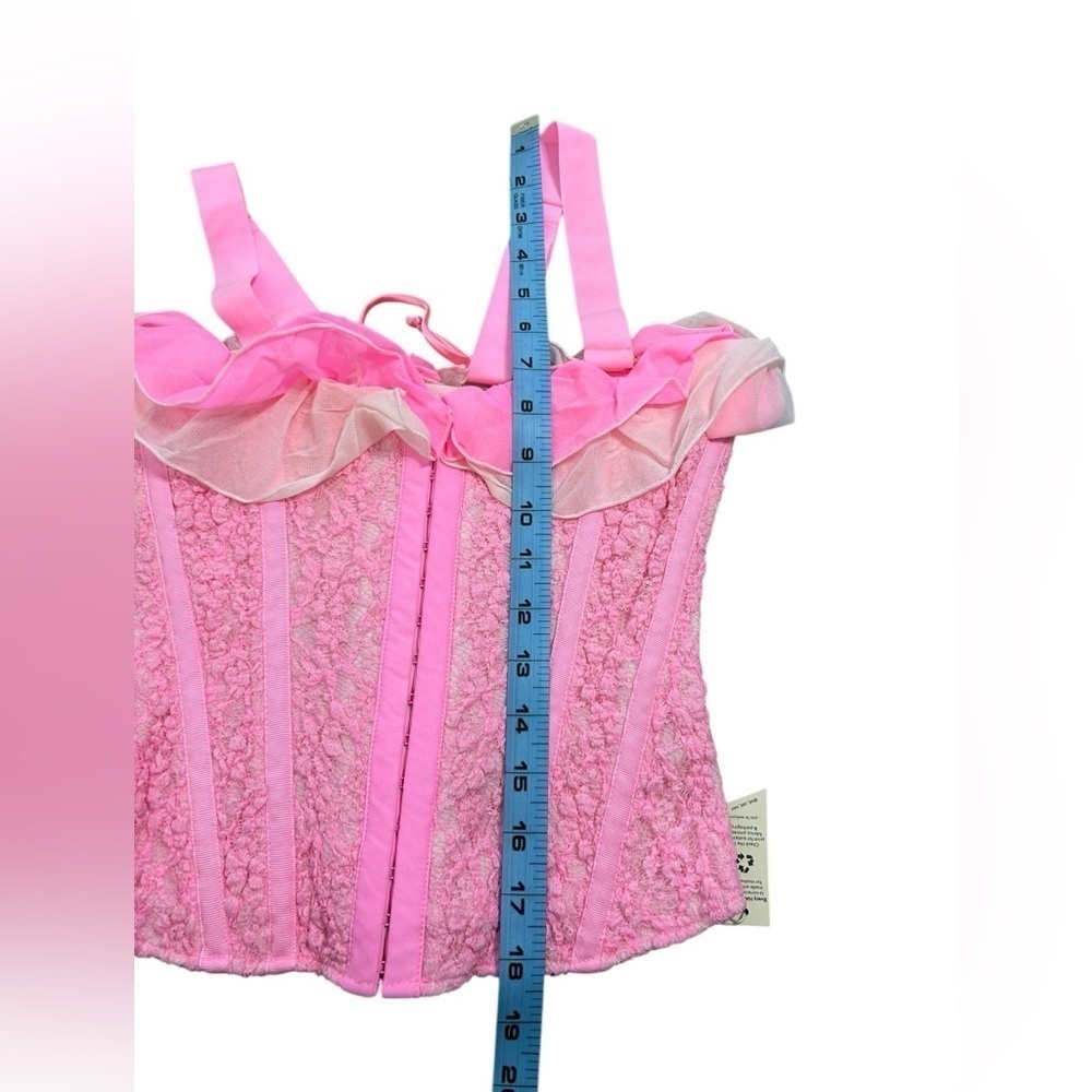 Free People We are HAH Seams Like A Princess Corset in Rose Quartz Sz XS NWT - Picture 16 of 16